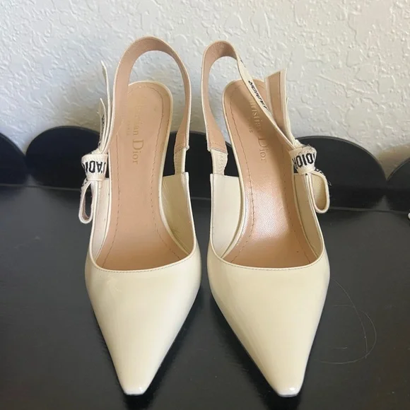 Christian Dior white slingback pump - Picture 3 of 8